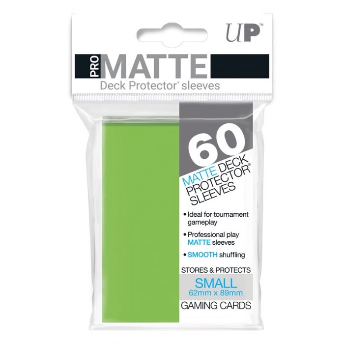 UP - Deck Protector Sleeves - PRO-Matte - Small Size (60) - Lime Green