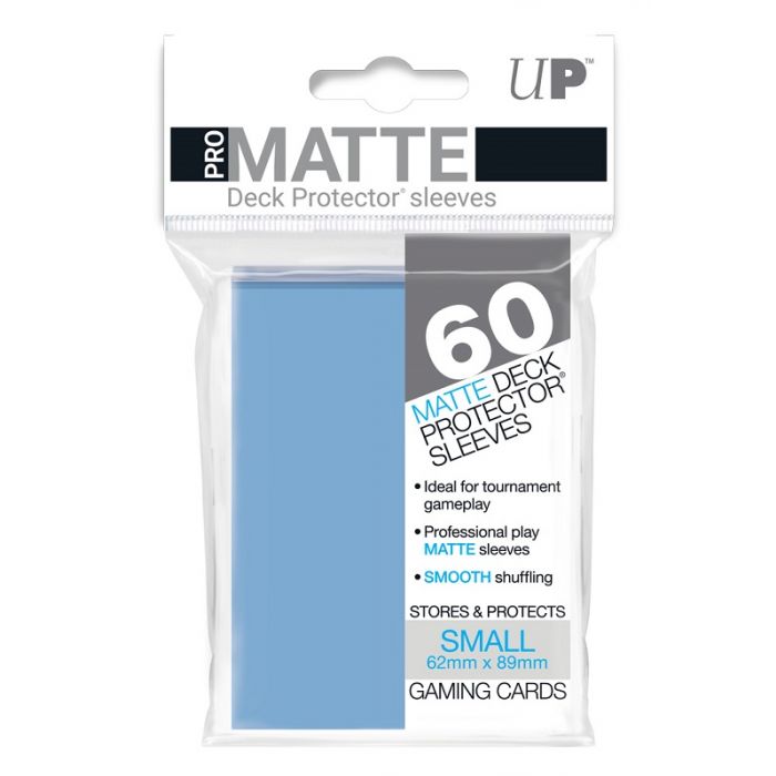 UP - Deck Protector Sleeves - PRO-Matte - Small Size (60) - Light Blue