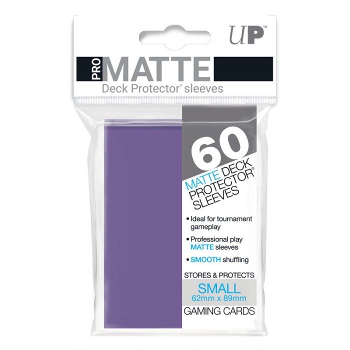 UP - Deck Protector Sleeves - PRO-Matte - Small Size (60) - Purple