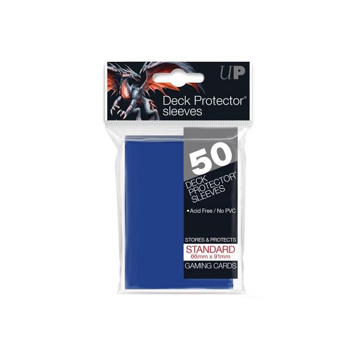 UP - Deck Protector Sleeves - PRO-Gloss - Standard Size (50) - Blue