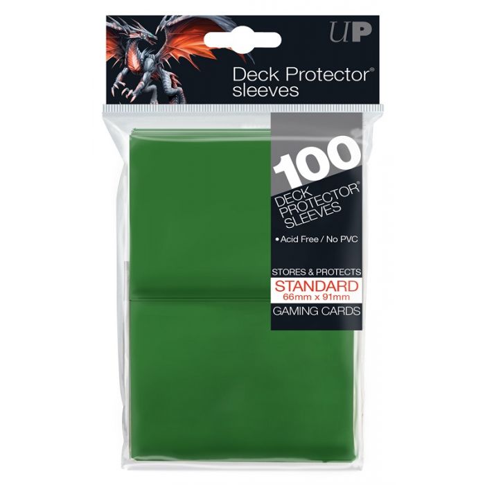 UP - Deck Protector Sleeves - PRO-Gloss - Standard Size (100) - Green