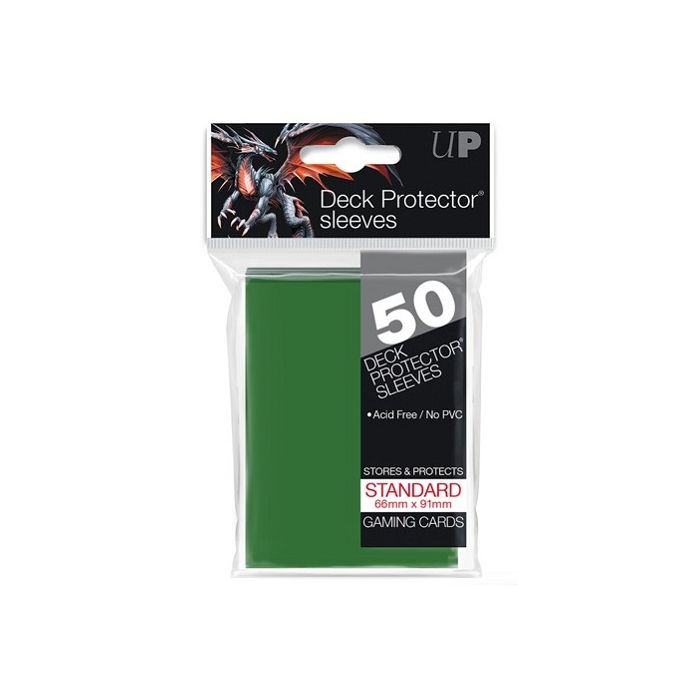 UP - Deck Protector Sleeves - PRO-Gloss - Standard Size (50) - Green