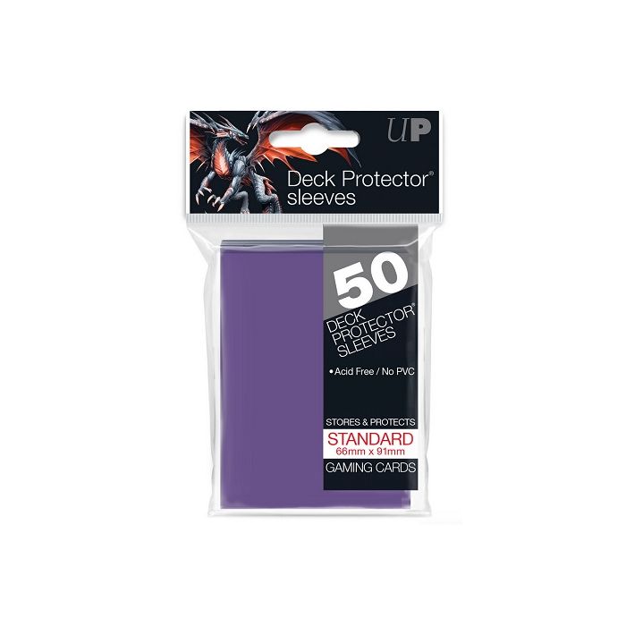 UP - Deck Protector Sleeves - PRO-Gloss - Standard Size (50) - Purple
