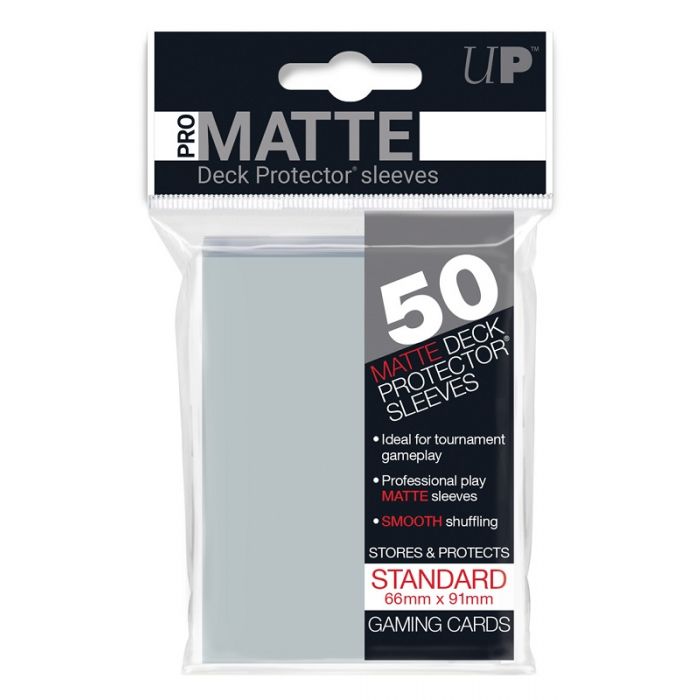UP - Deck Protector Sleeves - PRO-Matte - Standard Size (50) - Clear
