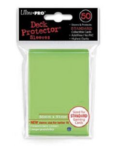 UP - Deck Protector Sleeves - PRO-Gloss - Standard Size (50) - Lime Green