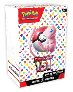 Pokémon - Ecarlate et Violet - 151 - Lot de 6 Boosters