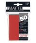UP - Deck Protector Sleeves - PRO-Matte - Standard Size (50) - Red