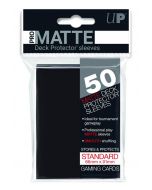 UP - Deck Protector Sleeves - PRO-Matte - Standard Size (50) - Black